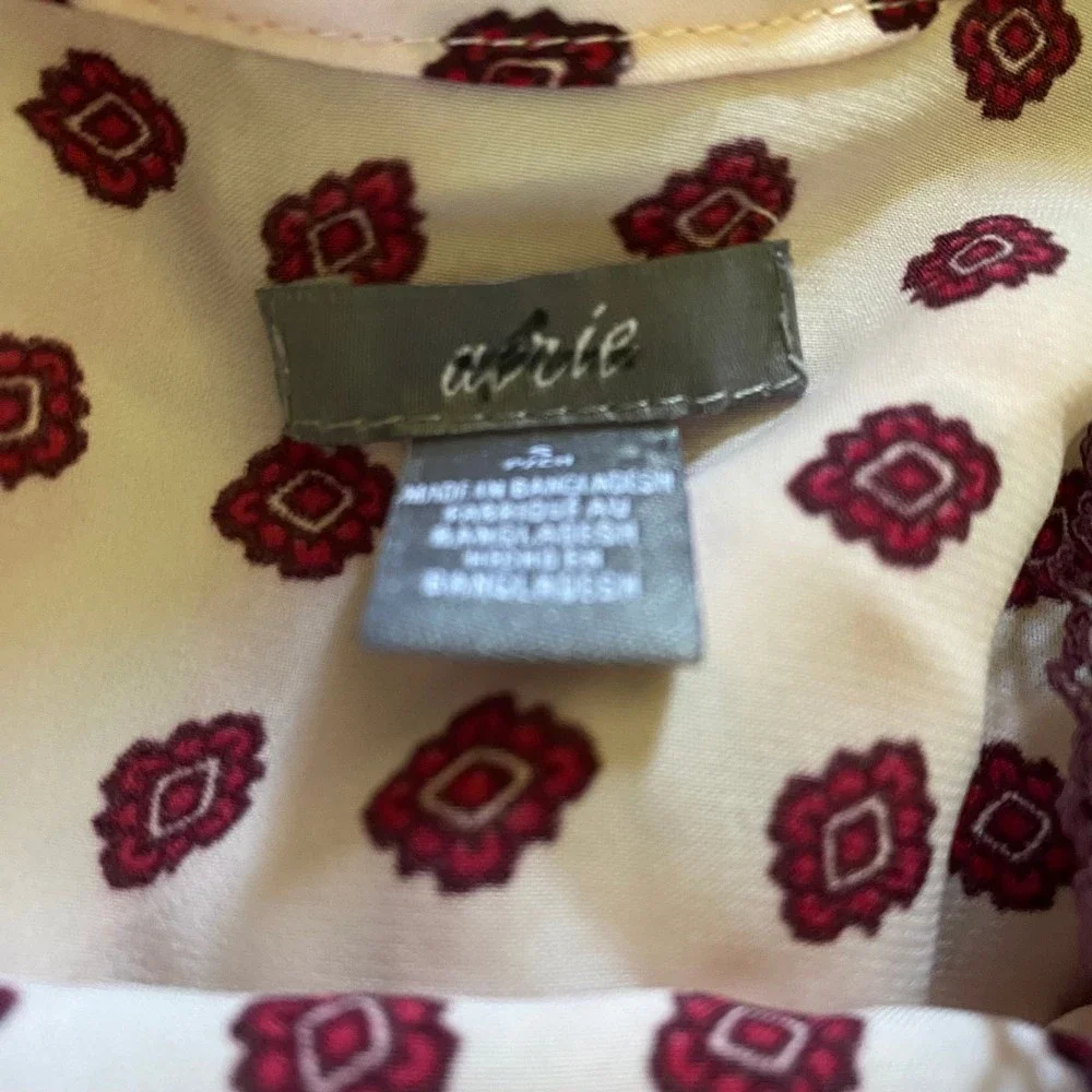 AERIE woman's size small S slip on pink lace sleep night romance slip dress